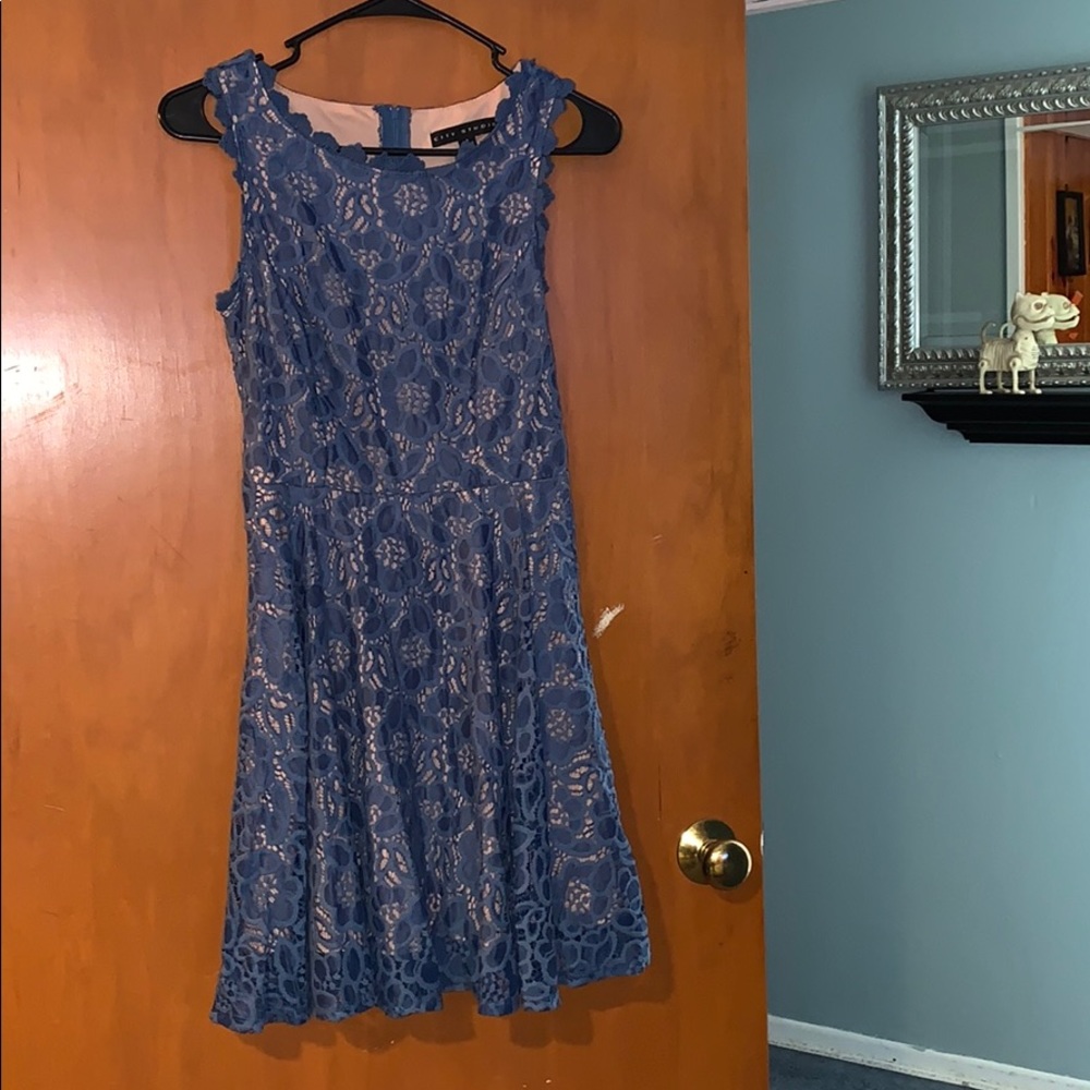 Floral with nude underlay dress